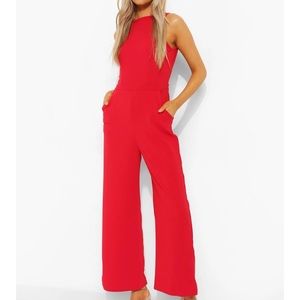 Tall Tailored Red Jumpsuit